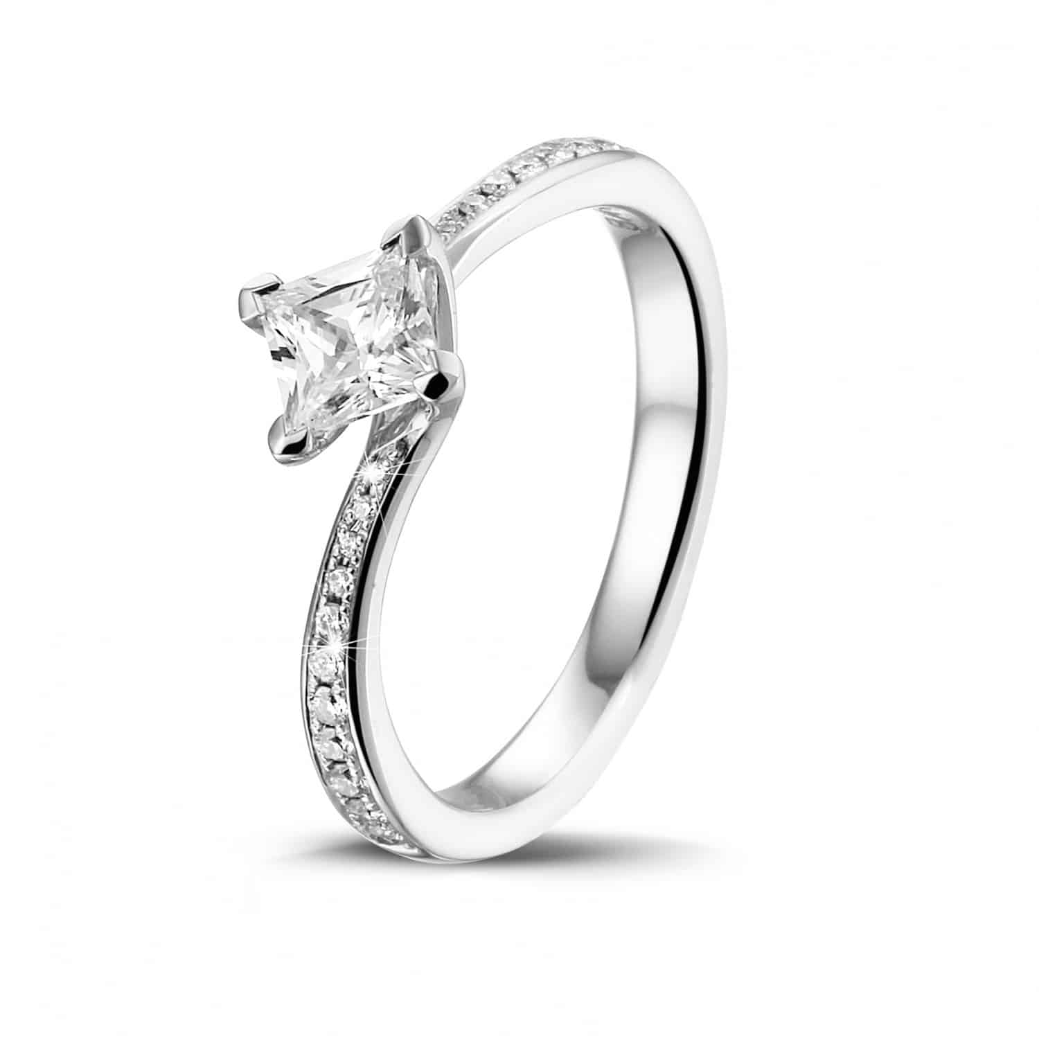 bague solitaire diamants