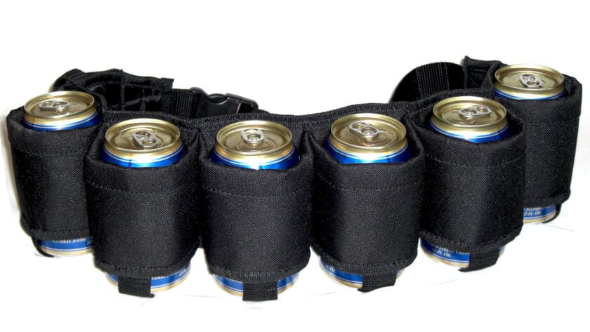 ceinture de bière, 6 canettes